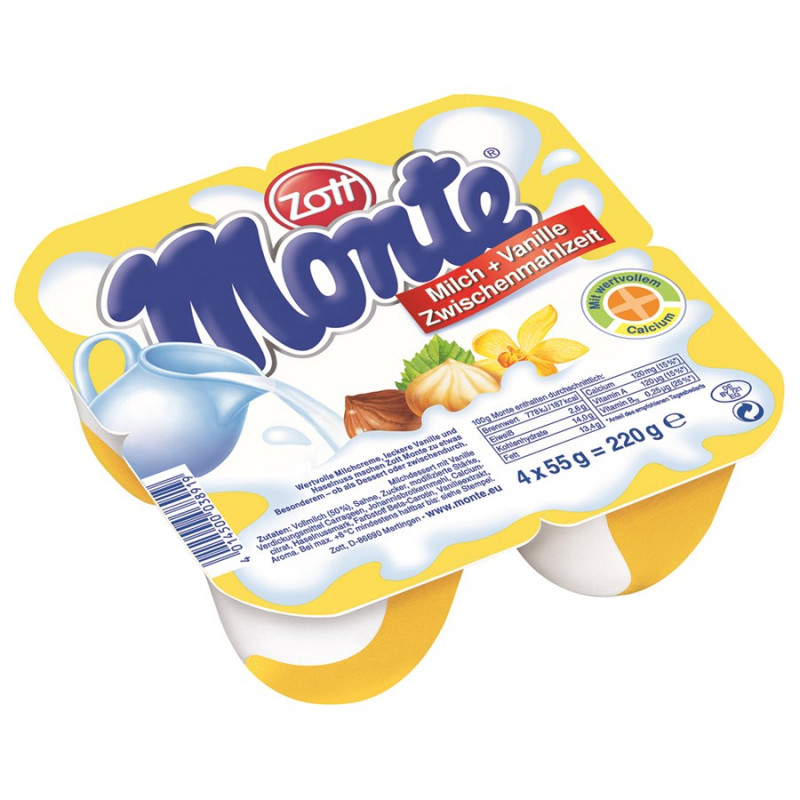 Váng sữa Monte có vị thơm, ngon, kích thích vị giác của các bé, giúp các bé ăn ngon hơn.