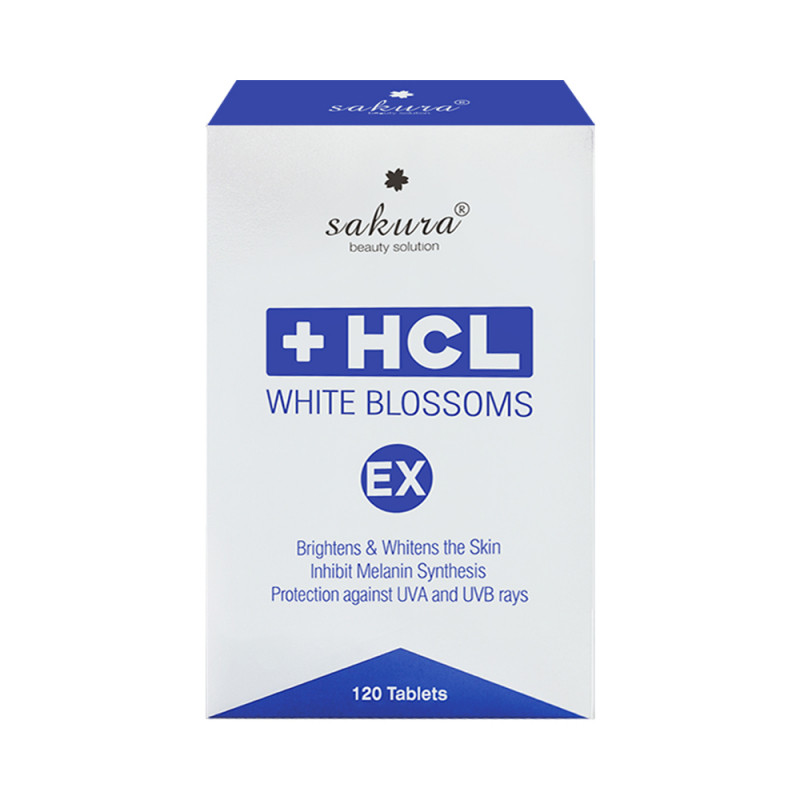 Viên uống trắng da trị nám Sakura Hcl White Blossom mẫu mới