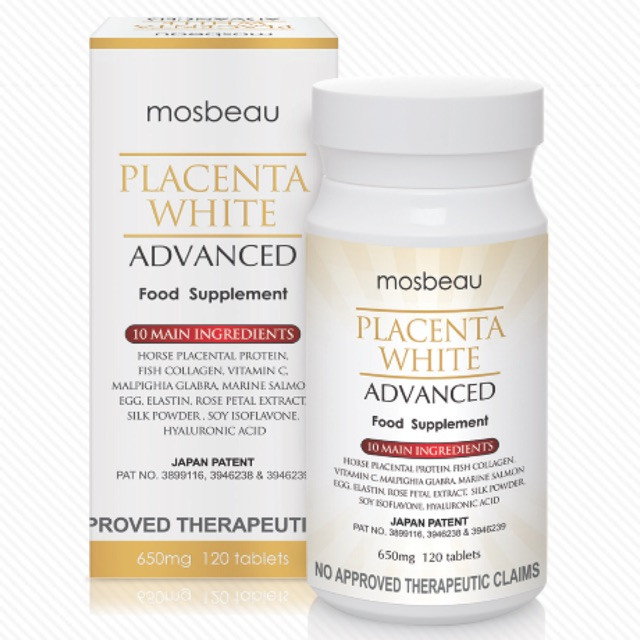 Viên uống trắng da trị nám Mosbeau Placenta White Advanced