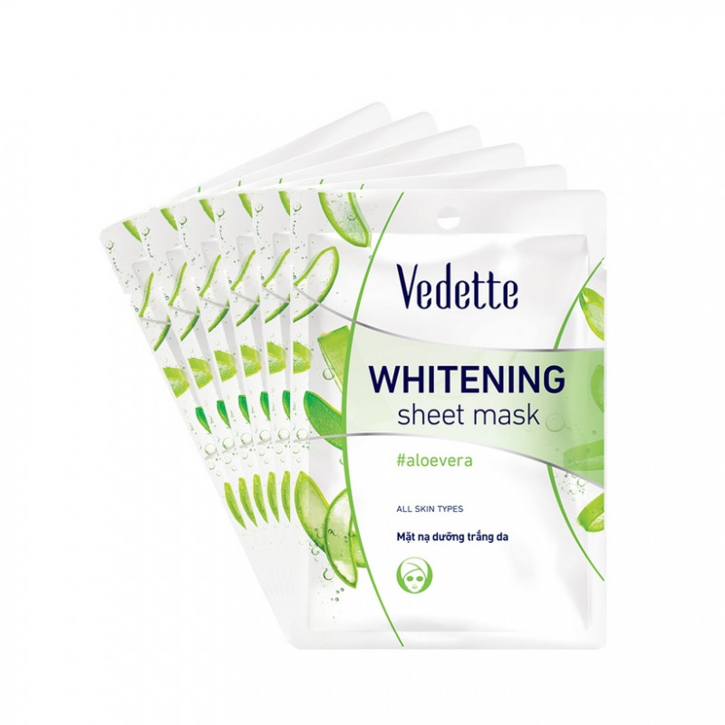 Mặt nạ dưỡng trắng da nha đam Vedette Aloe Whitening Mask