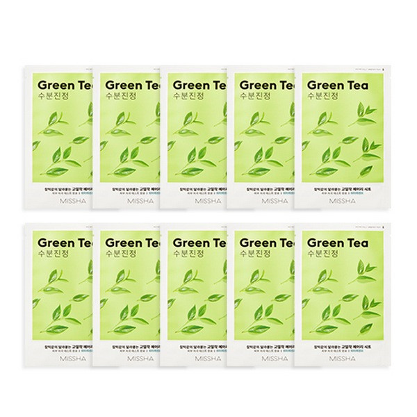 Mặt Nạ Dưỡng Ẩm Làm Dịu Da Tinh Chất Trà Xanh Missha Green Tea Airy Fit Sheet Mask