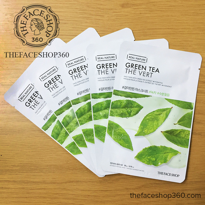 Mặt Nạ Trà Xanh The Face Shop Real Nature Mask Green Tea