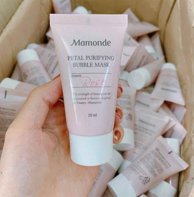 Mặt Nạ Sủi Bọt Thải Độc Da Mamonde Petal Purifying Bubble Mask