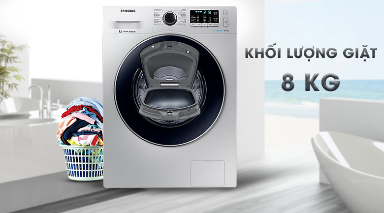 Máy giặt 8 Kg Samsung Addwash WW80K5410US hơi nước