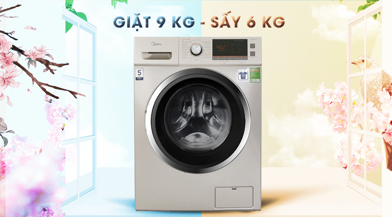 Máy giặt sấy Midea 9 kg MFC90-D1401