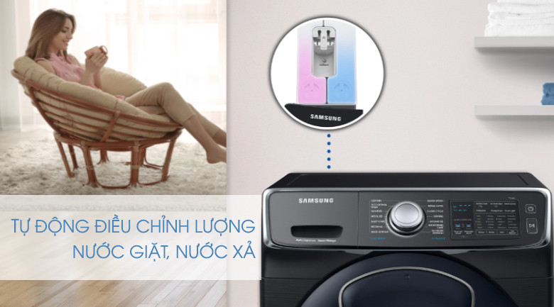 Máy giặt sấy Samsung Add Wash Inverter 19 kg WD19N8750KV/SV