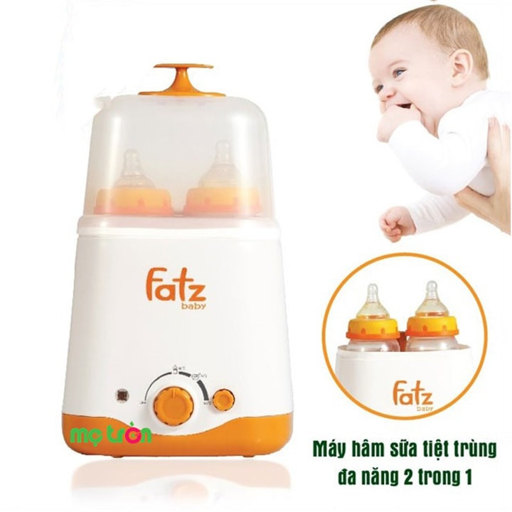Máy hâm sữa Fatzbaby 2 bình đa năng FB3012SL có chức năng hâm nóng và tiệt trùng hiệu quả