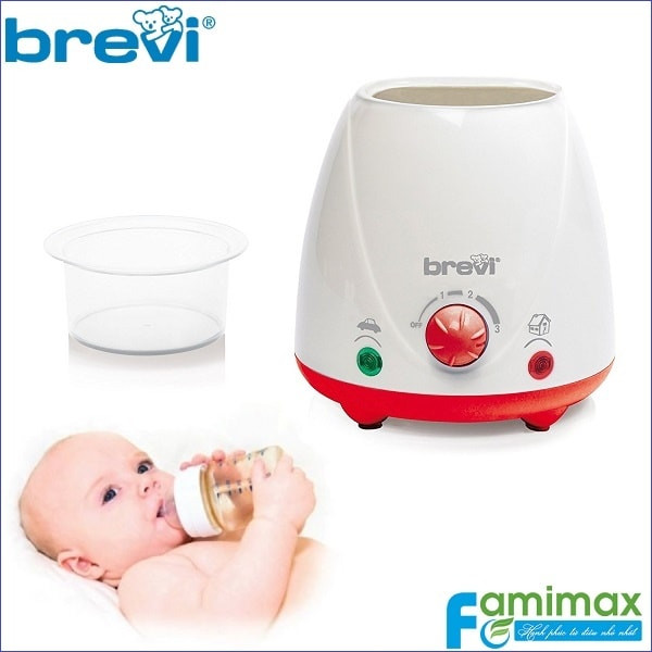 Máy hâm nóng sữa và thức ăn Brevi 372 giúp tiệt trùng hiệu quả và an toàn