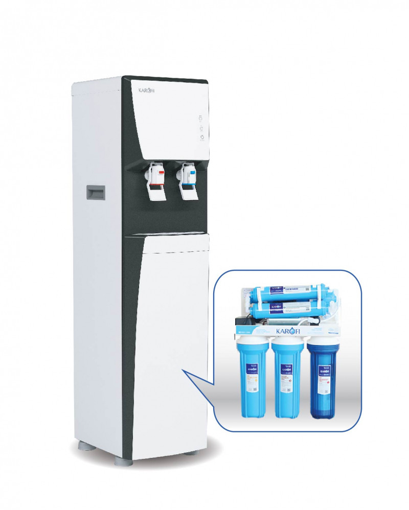Máy lọc nước RO tích hợp nóng lạnh Karofi HCV351-WH