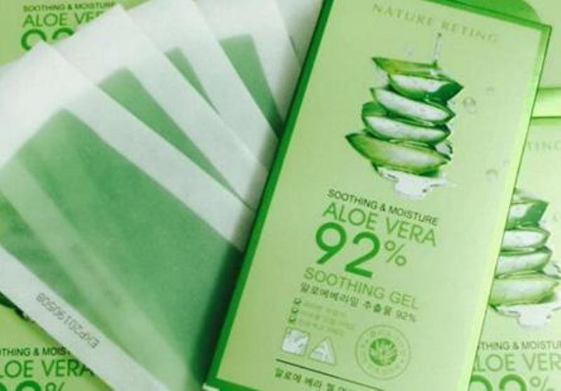 Miếng wax lông Aloe vera soothing gel