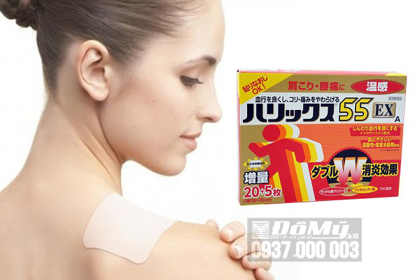 Miếng dán giảm đau Harikkusu 55EX 25 của​ Nhật đang là một lựa chọn hàng đầu mỗi khi gặp phải các trường hợp như đau nhức, bầm tím, nhức mỏi cơ…Với các dưỡng chất cùng với nhiệt độ cao giúp giảm những cơn đau của bạn ngay lập tức.