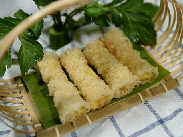 cách làm món ăn từ sầu riêng, chả giò sầu riêng