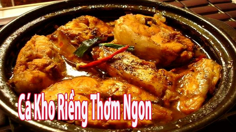 Cá trắm kho riềng sả