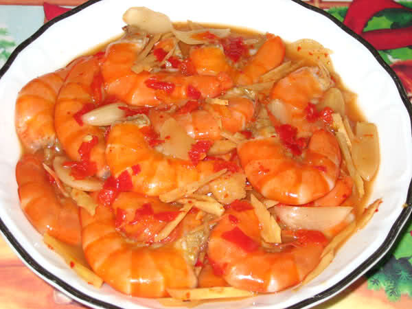Món tôm chua Huế
