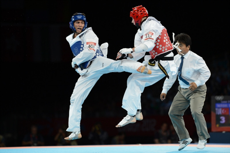 Luyện tập Taekwondo giúp tăng cường sức khỏe.