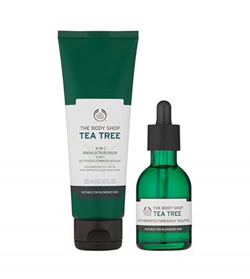 The Body Shop Tea Tree Rescue Kit là bộ mỹ phẩm có xuất xứ từ Mỹ