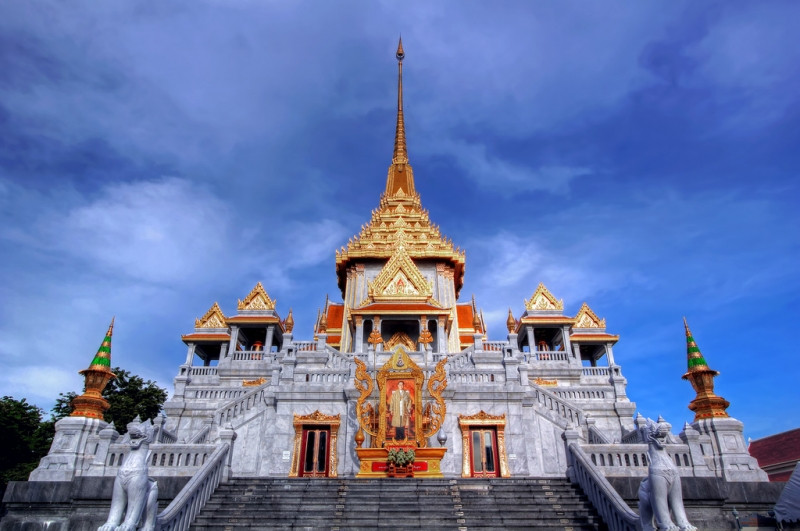 Vẻ đẹp của ngôi chùa Phật vàng nổi tiếng ở Bangkok.