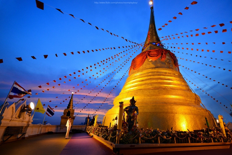 Chùa Wat Saket đẹp lung linh