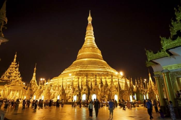 Chùa Shwedagon là điêm du lịch hấp dẫn ở Myanmar.