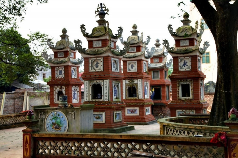 Một góc trong di tích chùa Cổ Loa