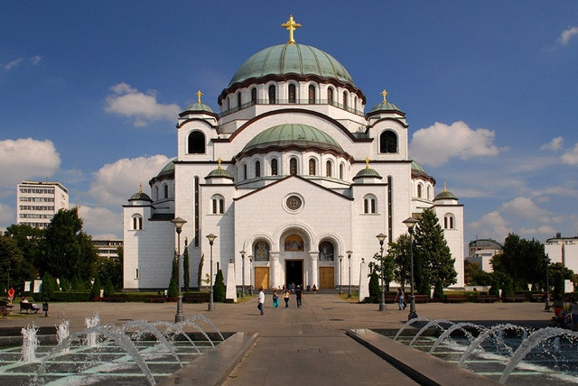 Đền thờ giáo hội chính thống Saint Sava tại Serbia.