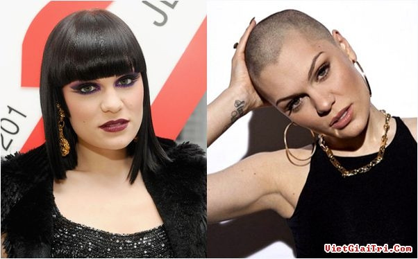 Jessie J đã cạo đầu nhằm gây quỹ từ thiện trong một chương trình truyền hình trực tiếp.