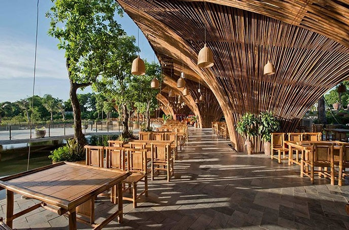 Nhà hàng Lã Vọng được đánh giá là một trong những nhà hàng có không gian đẹp ở Hà Nội