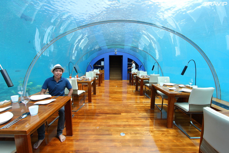 Nhà hàng dưới biển Ithaa ở Maldives