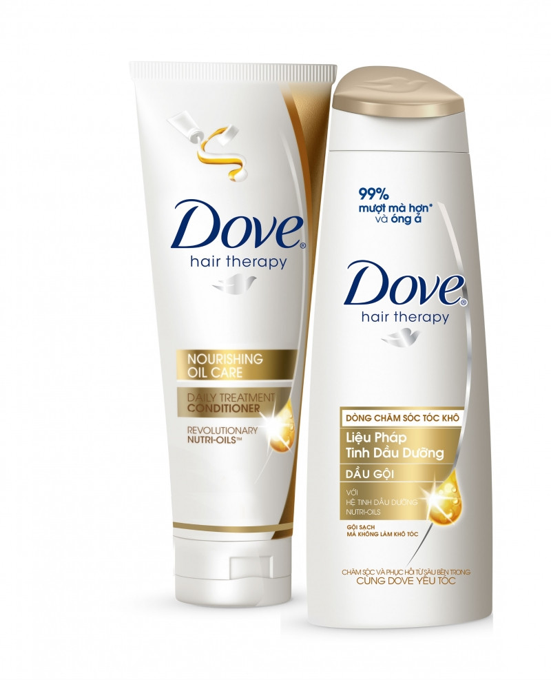 Là dòng sản phẩm cao cấp của nhãn hàng Unilever đình đám, Dove hiện đang là dầu gội đầu ưa chuộng tại Việt Nam.