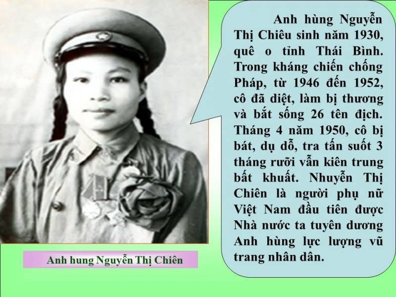 Nguyễn Thị Chiên – Nữ anh hùng đầu tiên của quân đội nhân dân Việt Nam