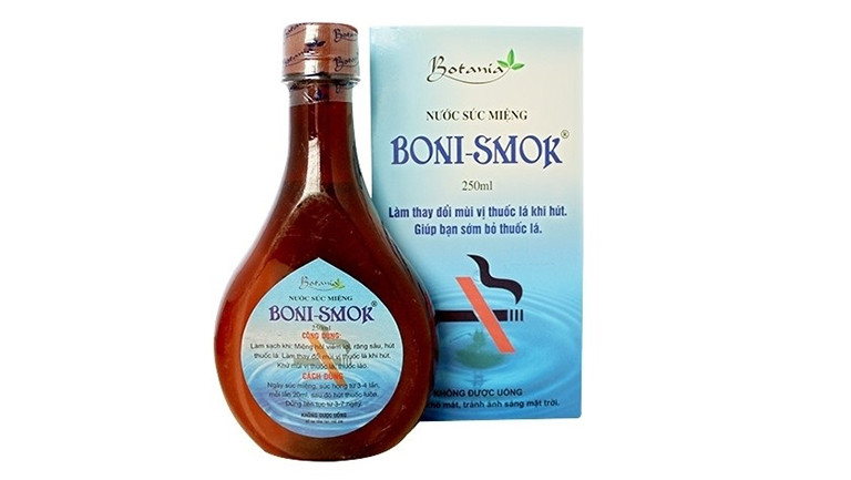 Nước súc miệng cai thuốc lá Boni smok