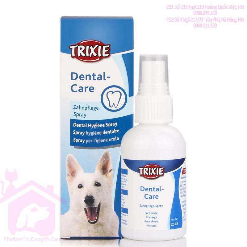 Xịt thơm miệng cho thú cưng TRIXIE Zahnpege Spray 50ml - Dental Care