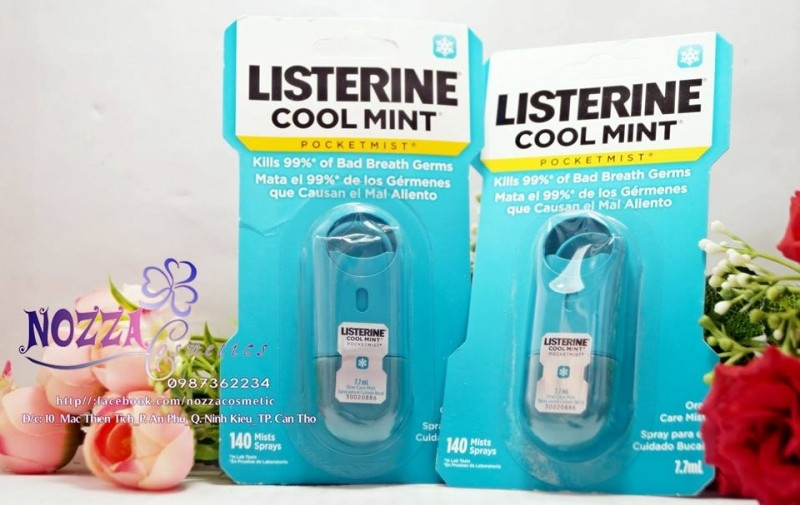 Nước xịt thơm miệng Listerine