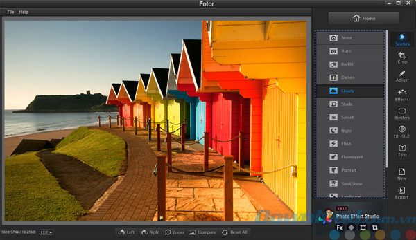 Màu sắc từ phần mềm Fotor thật đẹp