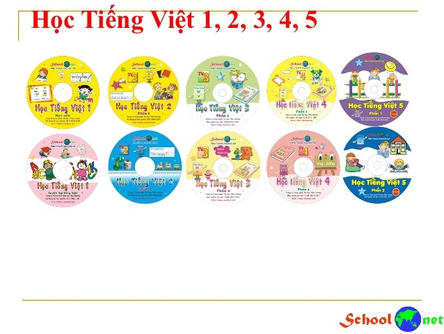 Phần mềm Học Tiếng Việt 1,2,3,4,5