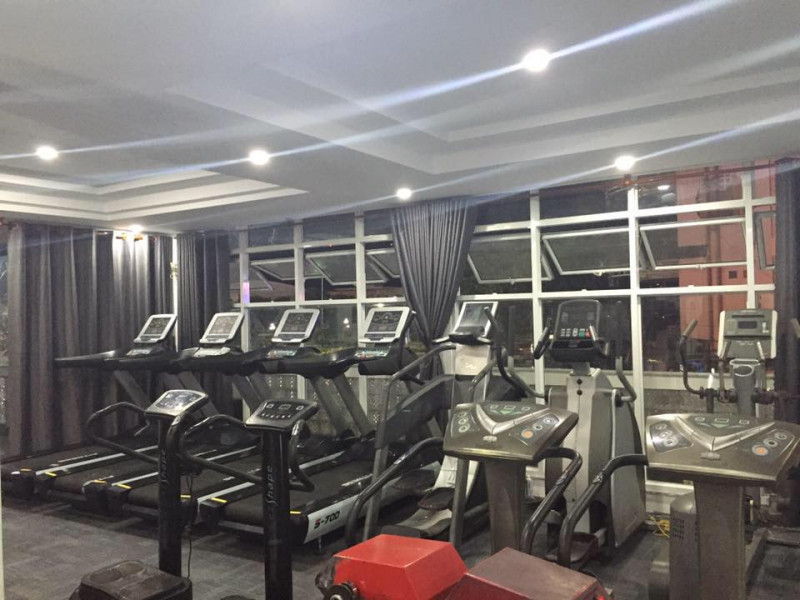 Không gian phía trước phòng tập gym.