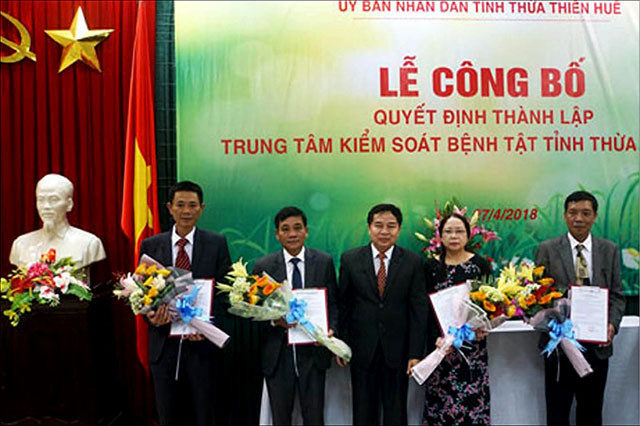 Lễ công bố quyết định thành lập TTKSBT tỉnh Thừa Thiên Huế