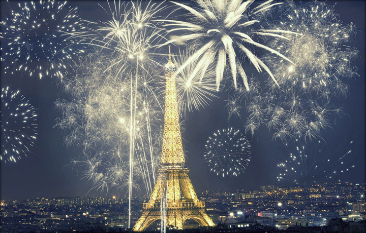 Nước Pháp đón năm mới