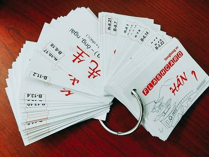 Học tiếng Trung bằng flashcard