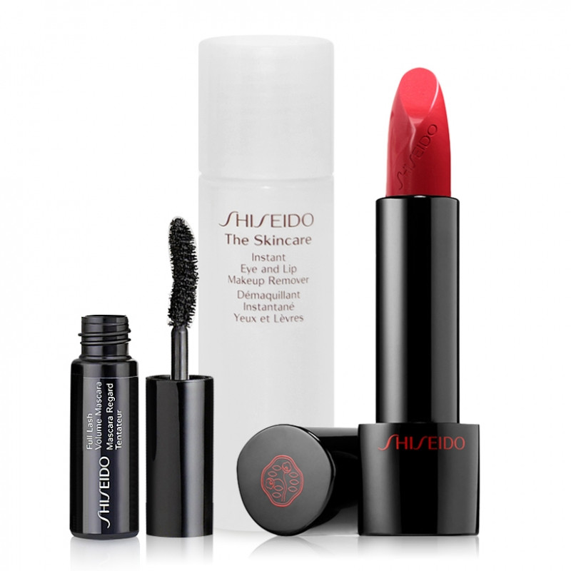 Bộ sản phẩm trang điểm hoàn hảo Shiseido Rouge Rouge Lipstick