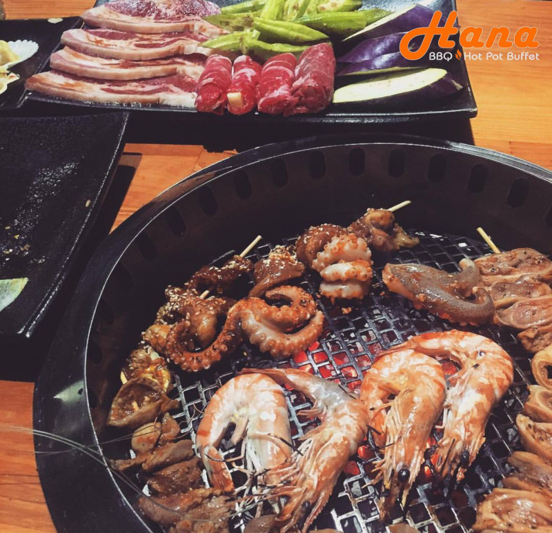 Hải sản tươi ngon tại Hana BBQ