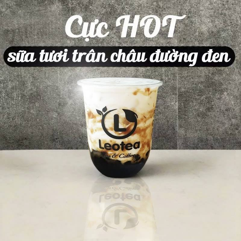 Sữa tươi trân châu đường đen tại Leotea