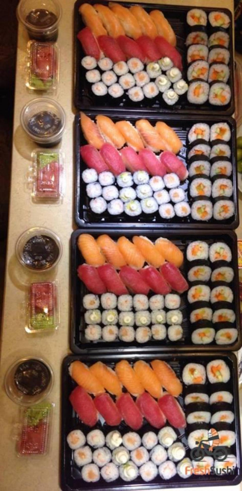 Các phần sushi