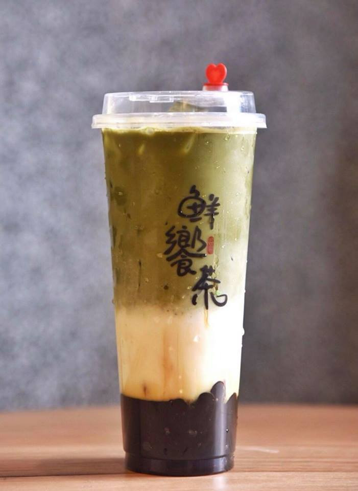 Matcha đậu đỏ macchiato