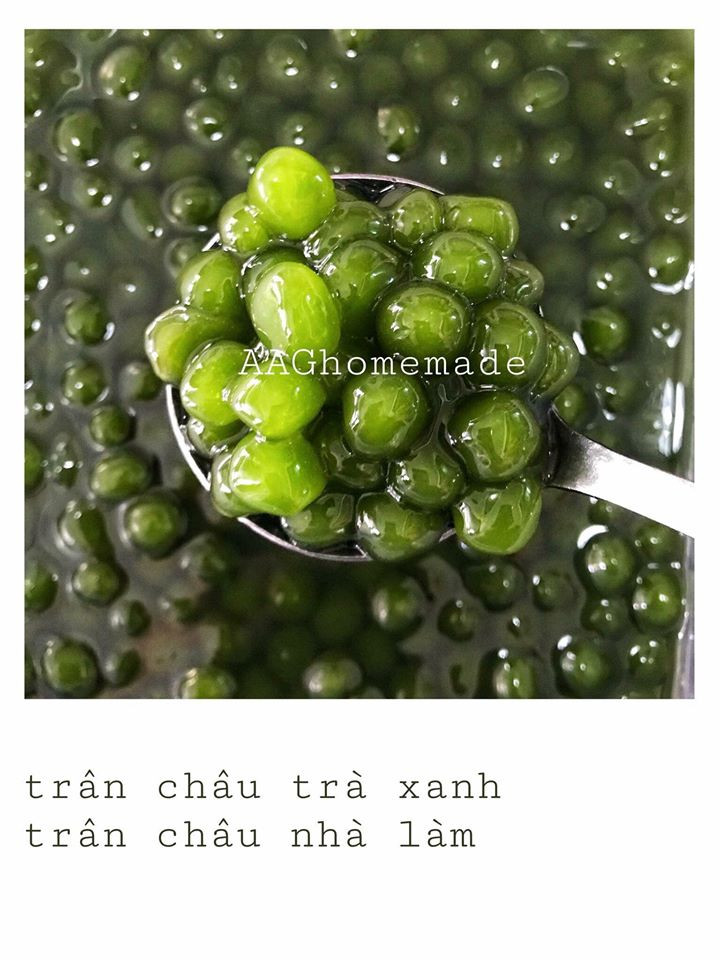 Trân châu trà xanh của quán rất được ưa chuộng