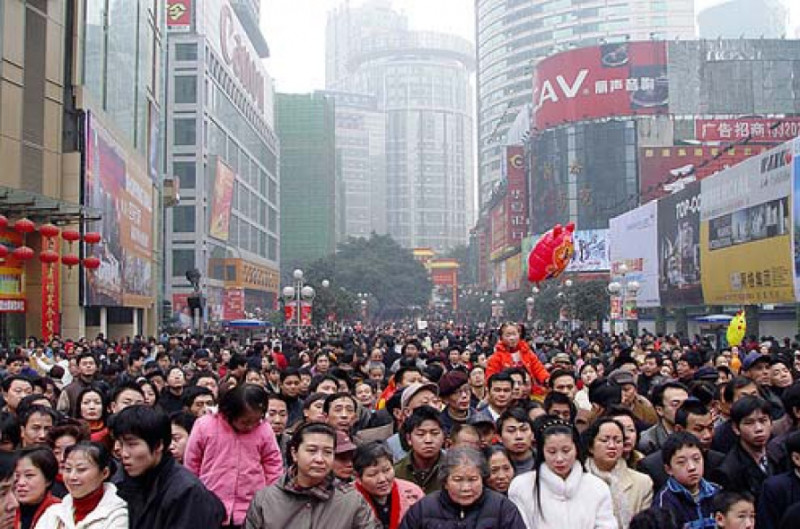 Trung Quốc có số dân đứng đầu thế giới.