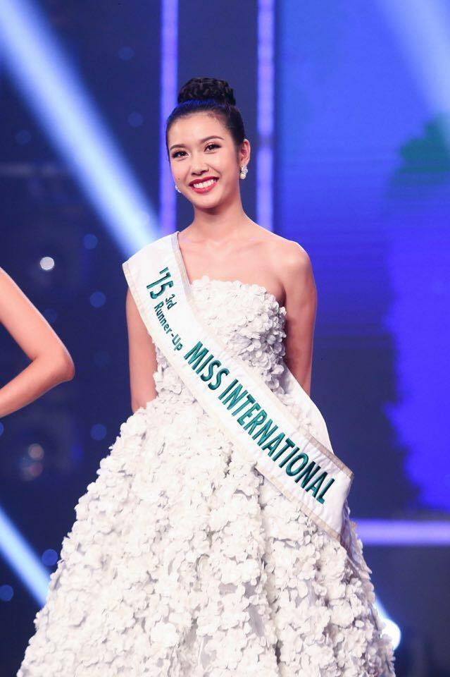 Á hậu Thúy Vân tại cuộc thi Miss International (nguồn internet)