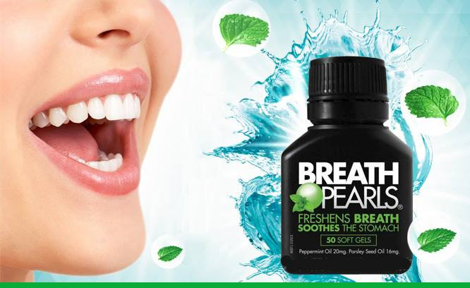 Sử dụng Breath Pearls, bạn sẽ có hơi thở thơm mát cả ngày, hàm răng trắng sáng và lợi khỏe mạnh.