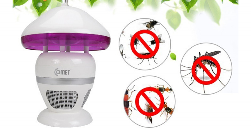 Đèn diệt muỗi đa năng Comet CM038 diệt hiệu quả ruồi, muỗi, kiến ba khoang
