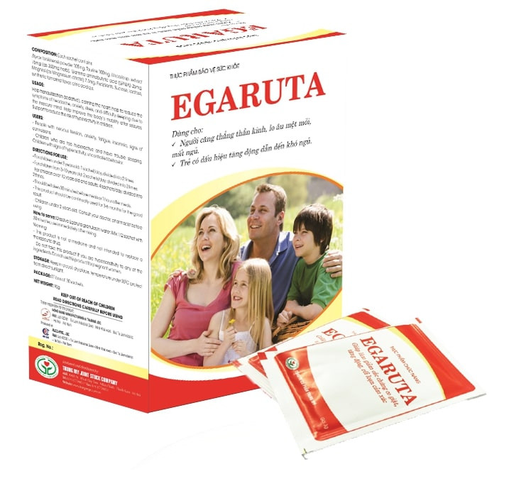 Cốm Egaruta – Giải pháp hàng đầu cho trẻ tăng động giảm chú ý, rối loạn giấc ngủ, rối loạn cảm xúc, lo âu, căng thẳng